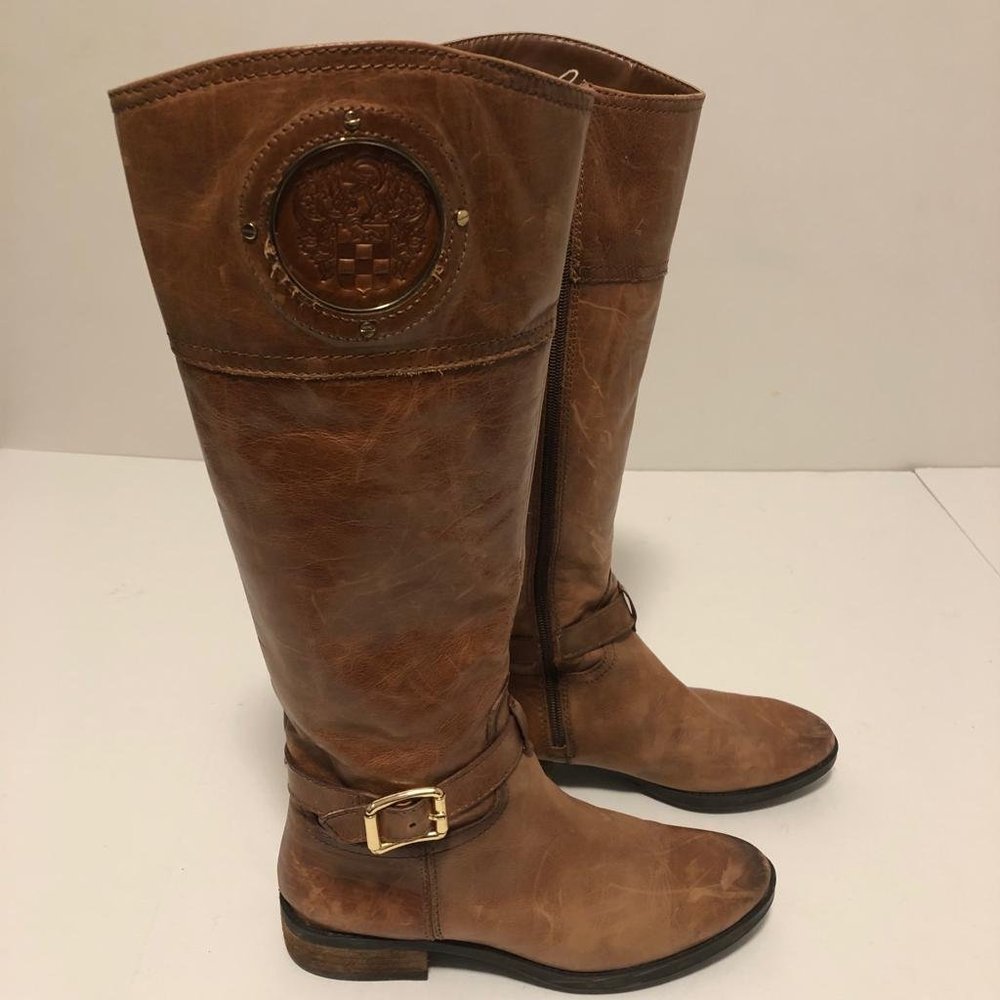VINCE CAMUTO PHILLIE TALL LEATHER Winter RIDING BOOT Size 7